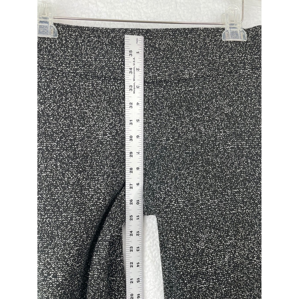 Apt 9 Brynn Women Salt and Pepper Textured Pull On Ankle Pant Size 8 Black White - Picture 7 of 9
